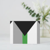 Demiromantische Stolperflagge Postkarte (Stehend Vorderseite)