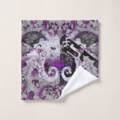 Demisexual Dragon Damask - Farbe der Flagge Badhandtuch Set (Waschlappen)