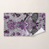 Demisexual Dragon Damask - Farbe der Flagge Badhandtuch Set (Handtuch)
