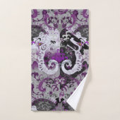 Demisexual Dragon Damask - Farbe der Flagge Badhandtuch Set (Handtuch)