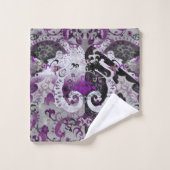 Demisexual Dragon Damask - Farbe der Flagge Badhandtuch Set (Waschlappen)