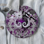 Demisexual Dragon Damask - Farbe der Flagge Button (Beispiel)