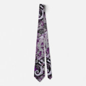 Demisexual Dragon Damask - Farbe der Flagge Krawatte (Vorderseite)