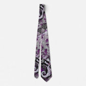 Demisexual Dragon Damask - Farbe der Flagge Krawatte (Rückseite)