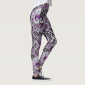Demisexual Dragon Damask - Farbe der Flagge Leggings (Rechts)