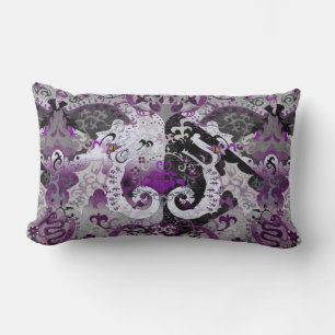 Demisexual Dragon Damask - Farbe der Flagge Lendenkissen