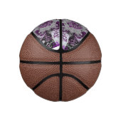 Demisexual Dragon Damask - Farbe der Flagge Mini Basketball (Rechts)