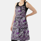 Demisexual Dragon Damask - Farbe der Flagge Schürze (InSitu)