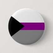 Demisexual Flag Rainbow Gender Diversity Pride Button (Vorderseite)