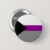 Demisexual Flag Rainbow Gender Diversity Pride Button (Vorne & Hinten)