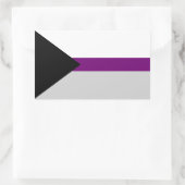 Demisexual Flag Rechteckiger Aufkleber (Tasche)