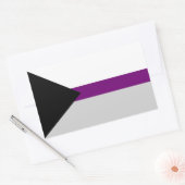 Demisexual Flag Rechteckiger Aufkleber (Umschlag)