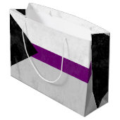 Demisexual Große Geschenktüte (Rückseite Schrägansicht)