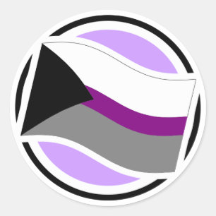 Demisexual Pop-Oben Definitions-Ikonen-Aufkleber Runder Aufkleber