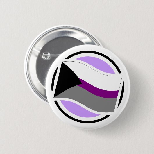 Demisexual Pop-Oben Definitions-Ikonen-Knopf Button (Vorne & Hinten)