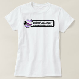 Demisexual Pop-Oben Definitions-Shirt T-Shirt