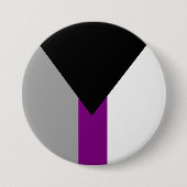 Demisexual-Pride-Flag Button (Vorderseite)