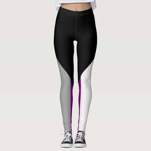 Demisexual-Pride-Flag Leggings (Vorderseite)