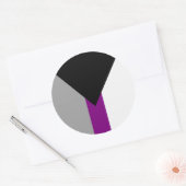 Demisexual-Pride-Flag Runder Aufkleber (Umschlag)