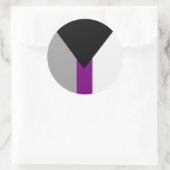 Demisexual-Pride-Flag Runder Aufkleber (Tasche)