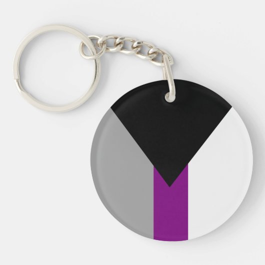 Demisexual-Pride-Flag Schlüsselanhänger (Vorderseite)