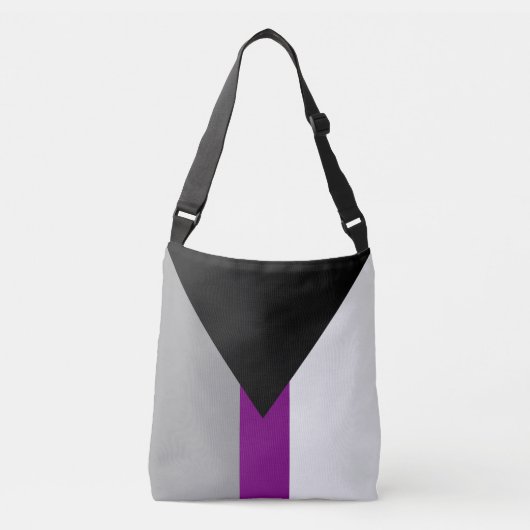 Demisexual-Pride-Flag Tragetaschen Mit Langen Trägern (Vorderseite)