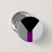 Demisexual-Stolperflagge Button (Vorne & Hinten)