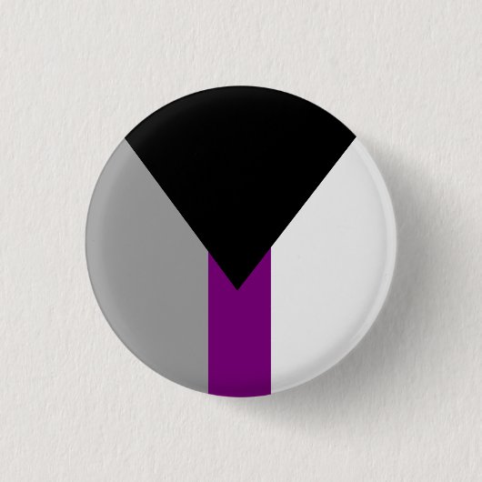 Demisexual-Stolperflagge Button (Vorderseite)