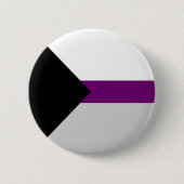 Demisexual-Stolperflagge Button (Vorderseite)