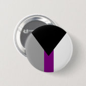 Demisexual-Stolperflagge Button (Vorne & Hinten)