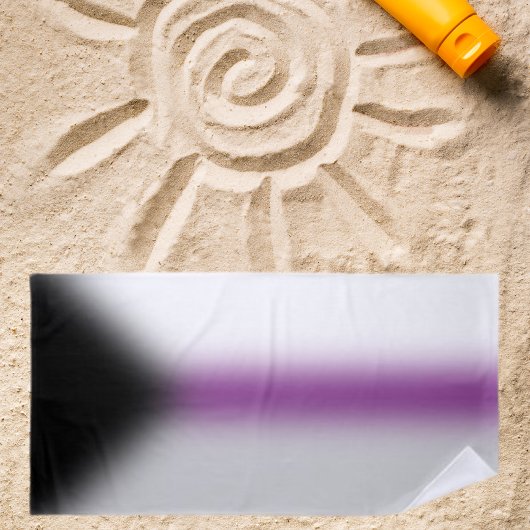 Demisexual-Stolperflagge - Demi-Markierung Strandtuch