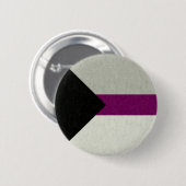 Demisexual Stolperflagge farbig Hintergrund-Design Button (Vorne & Hinten)