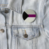 Demisexual Stolperflagge farbig Hintergrund-Design Button (Beispiel)