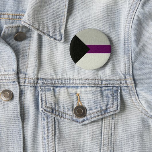 Demisexual Stolperflagge farbig Hintergrund-Design Button (Beispiel)