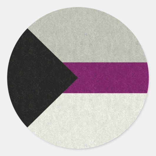 Demisexual Stolperflagge farbig Hintergrund-Design Runder Aufkleber (Vorderseite)