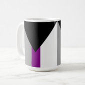 Demisexual-Stolperflagge Kaffeetasse (Vorderseite Links)