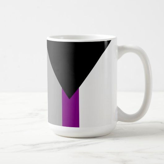 Demisexual-Stolperflagge Kaffeetasse (Rechts)