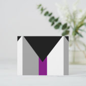 Demisexual-Stolperflagge Postkarte (Stehend Vorderseite)