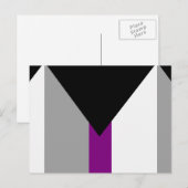 Demisexual-Stolperflagge Postkarte (Vorne/Hinten)