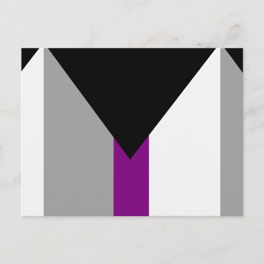 Demisexual-Stolperflagge Postkarte (Vorderseite)