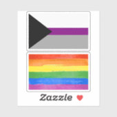 Demisexual Stolz Aufkleber (Blatt)