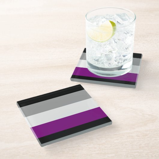 Demisexual Stolz Glasuntersetzer (Schrägansicht)