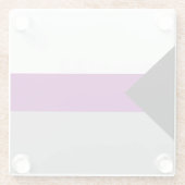 Demisexual Stolz Glasuntersetzer (Rückseite)