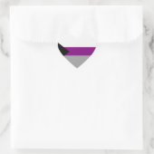 Demisexual Stolz Herz-Aufkleber (Tasche)