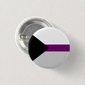 Demisexual Stolz-Knopf Button (Vorne & Hinten)