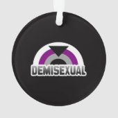 Demisexual Stolz Ornament (Rückseite)