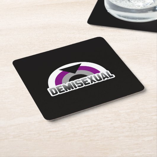 Demisexual Stolz Rechteckiger Pappuntersetzer (angewinkelt)
