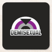 Demisexual Stolz Rechteckiger Pappuntersetzer (Vorderseite)