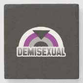 Demisexual Stolz Steinuntersetzer (Vorderseite)