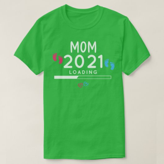 demnächst eine Mutter 2021, die glückliche Mütter T-Shirt (Design vorne)